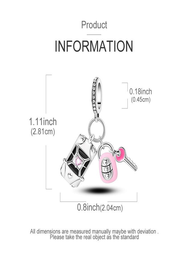 NARMO 925 Sterling Silver Charms Car Keys Charm for Bracelet - Image 4